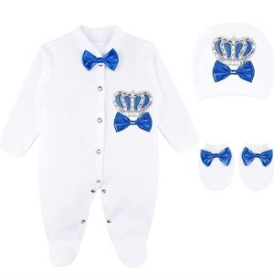 Lilax Baby Boy Newborn Crown Jewels Layette 3 Piece Gift Set 3-6 Months